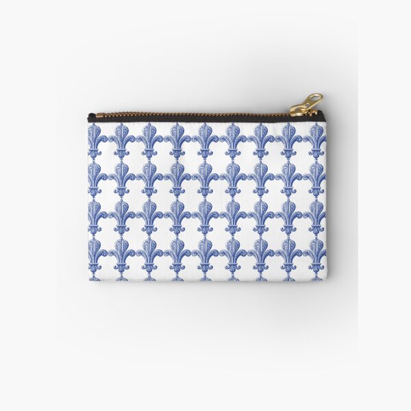 Item preview, Musketeers: Heraldry & Heroes: Royal French Blue Lily Pattern on White designed and sold by IraNiva.