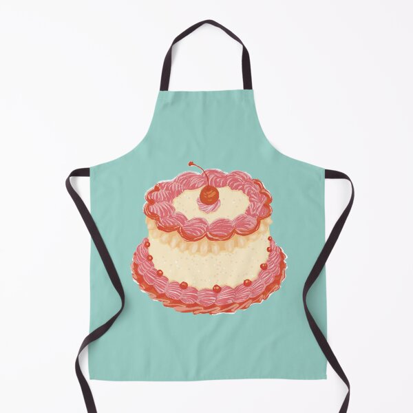 Item preview, Vintage Cherry Piped Buttercream Cake designed and sold by tartagain.