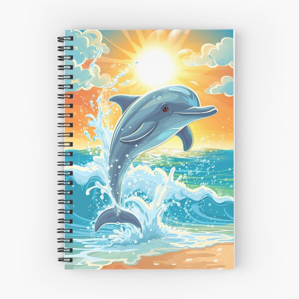 Item preview, Smiling Dolphin Leap designed and sold by cute-animals99.