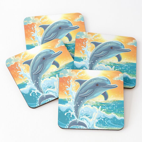 Item preview, Smiling Dolphin Leap designed and sold by cute-animals99.