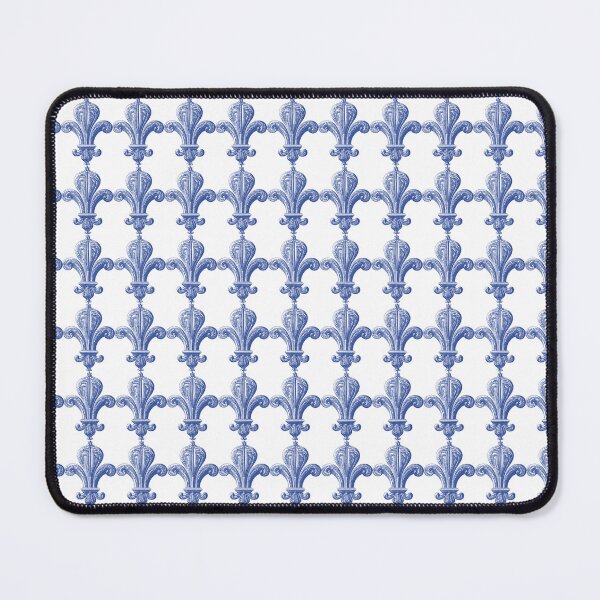 Item preview, Musketeers: Heraldry & Heroes: Royal French Blue Lily Pattern on White designed and sold by IraNiva.