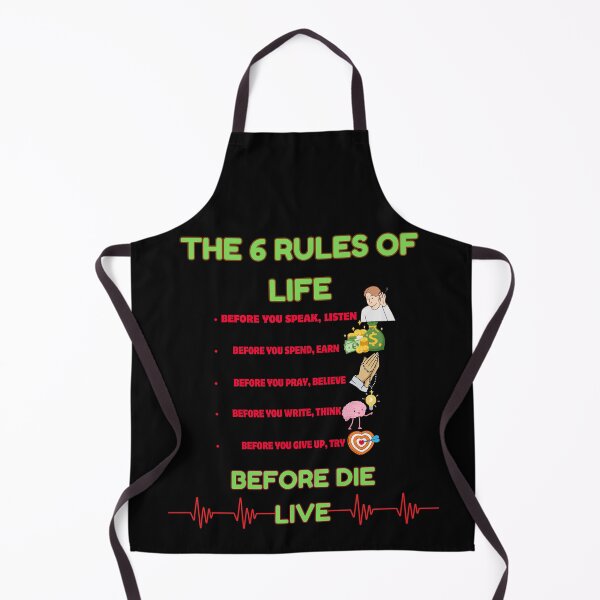 Item preview, THE 6 RULES OF LIFE designed and sold by stickersrafisa.
