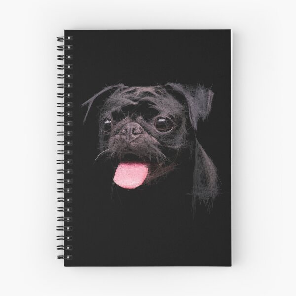 Item preview, Pug Dog in the dark. Image created using geometric shapes designed and sold by EdgyEdgeArt.