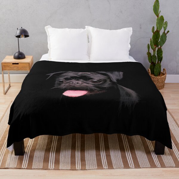 Item preview, Pug Dog in the dark. Image created using geometric shapes designed and sold by EdgyEdgeArt.
