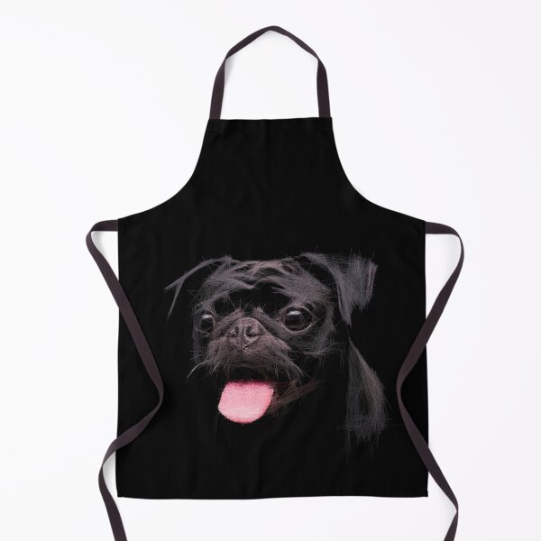 Item preview, Pug Dog in the dark. Image created using geometric shapes designed and sold by EdgyEdgeArt.