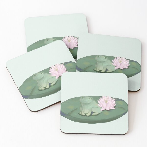 Item preview, Copy of Cute Frog with Water Lily designed and sold by lydrawingz.
