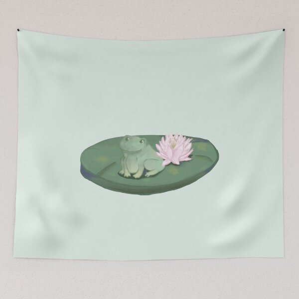 Item preview, Copy of Cute Frog with Water Lily designed and sold by lydrawingz.