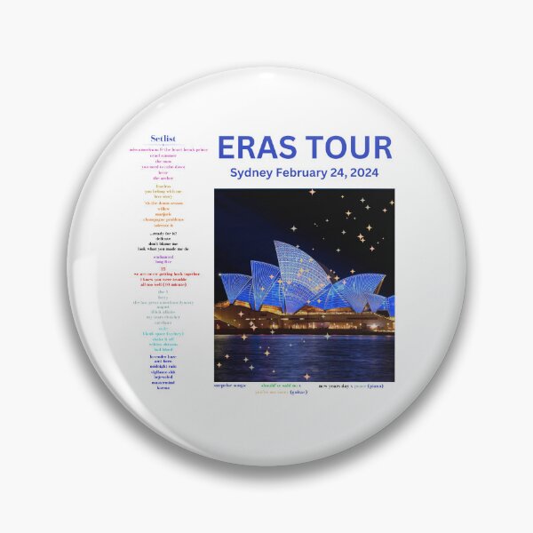 Item preview, Eras Tour Setlist - Sydney Night 2 designed and sold by LisaMichelleArt.