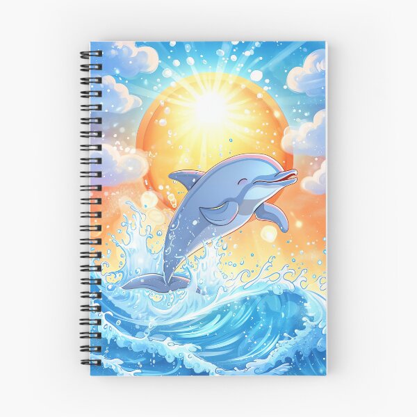 Item preview, Smiling Dolphin Jump designed and sold by cute-animals99.