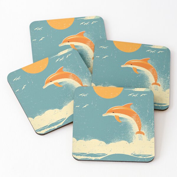 Item preview, Smiling Dolphin Splash designed and sold by cute-animals99.