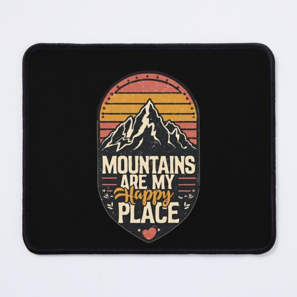 Item preview, Mountains are my happy place designed and sold by CosmicFreedom9.