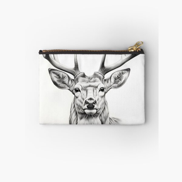 Item preview, Black and white deer pencil drawing designed and sold by Pencil-Art.