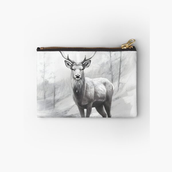 Item preview, Black and white deer pencil drawing designed and sold by Pencil-Art.