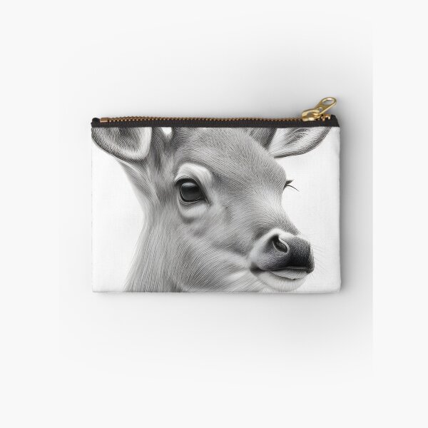 Item preview, Black and white deer pencil drawing designed and sold by Pencil-Art.