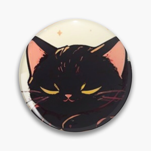 Item preview, Black cat napping  designed and sold by KorArtStudio.