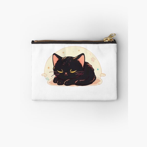 Item preview, Black cat napping  designed and sold by KorArtStudio.