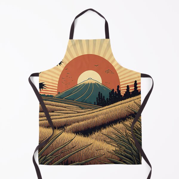 Item preview, Japanese Ricefields with the Rising Sun - Ukiyo-e Art designed and sold by AdamesArtStudio.