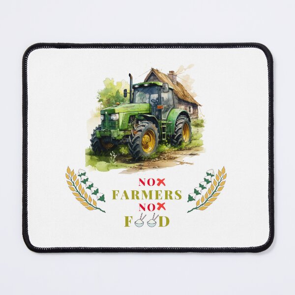 Item preview, No Farmers No Food with tractor car designed and sold by MilkyBerryShop.