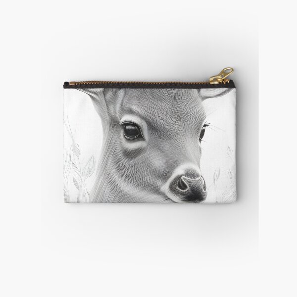 Item preview, Black and white deer pencil drawing designed and sold by Pencil-Art.