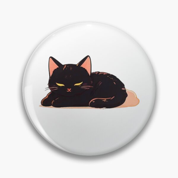 Item preview, Cute Black cat napping  designed and sold by KorArtStudio.