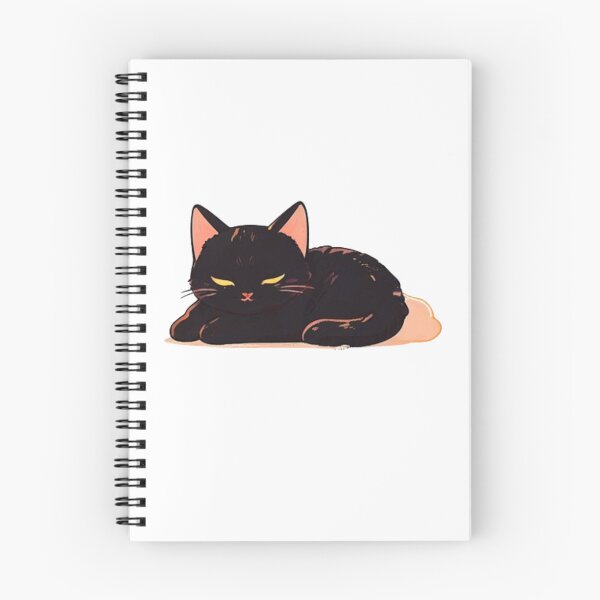 Item preview, Cute Black cat napping  designed and sold by KorArtStudio.