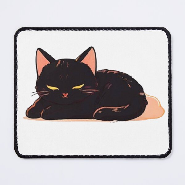 Item preview, Cute Black cat napping  designed and sold by KorArtStudio.
