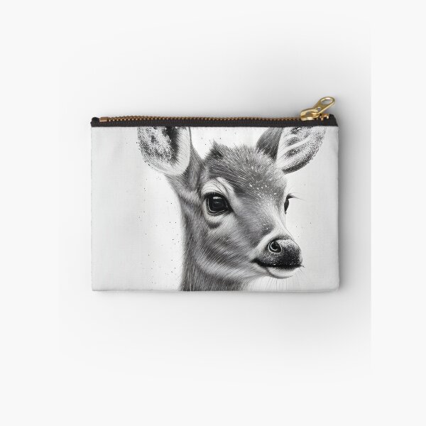 Item preview, Black and white deer pencil drawing designed and sold by Pencil-Art.