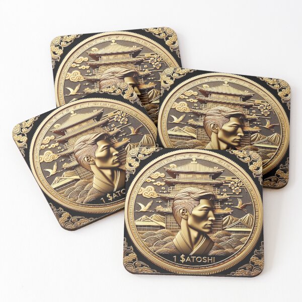 Item preview, Satoshi Concept Coin Japanese Art designed and sold by Emoji Emblems.