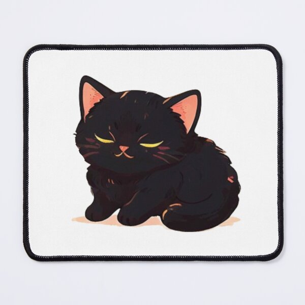 Item preview, Happy Black cat napping designed and sold by KorArtStudio.