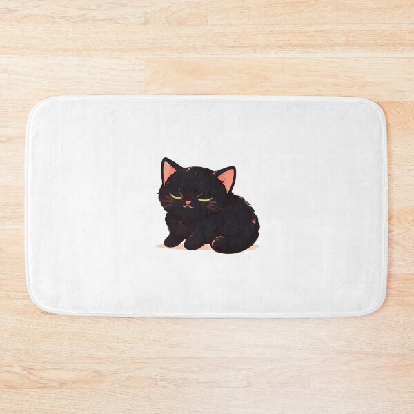 Item preview, Happy Black cat napping  designed and sold by KorArtStudio.