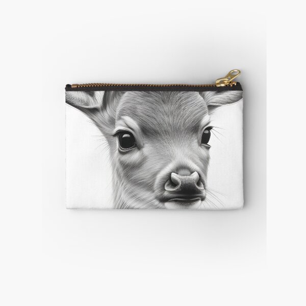 Item preview, Black and white deer pencil drawing designed and sold by Pencil-Art.