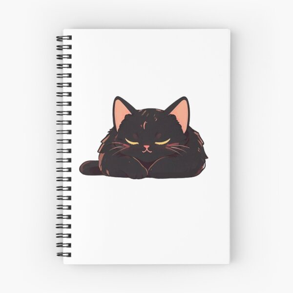 Item preview, Sleepy Black cat napping  designed and sold by KorArtStudio.
