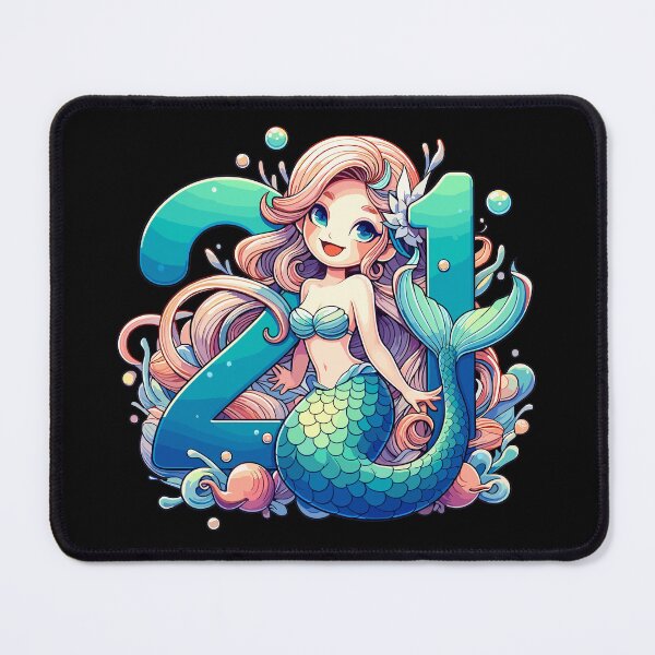 Item preview, 21 years mermaid cute birthday gift designed and sold by Pineapple-Tree.