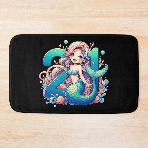 Item preview, 21 years mermaid cute birthday gift designed and sold by Pineapple-Tree.