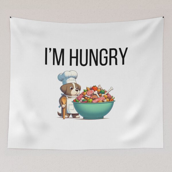 Item preview, I'm Hungry Funny Gifts for Foodie designed and sold by Klaudia Kruk.
