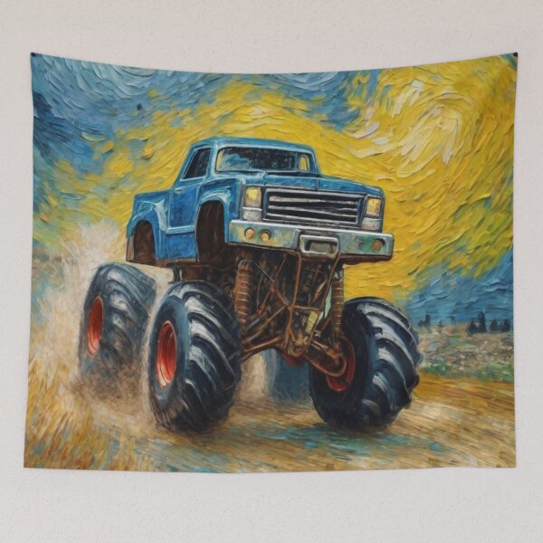 Item preview, "Thrilling Monster Truck Adventure" designed and sold by Artisticanvas.