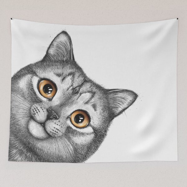 Item preview, Gray cat designed and sold by Valeriya Korenkova Kodamorkovkart.