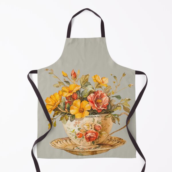 Item preview, Vintage tea cup with beautiful flowers designed and sold by Chomchol.