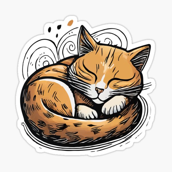 Item preview, Cat Nap designed and sold by Angry Swan Designs.