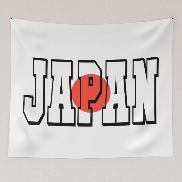 Item preview, Japan Country Flag Typography designed and sold by TravelWish.