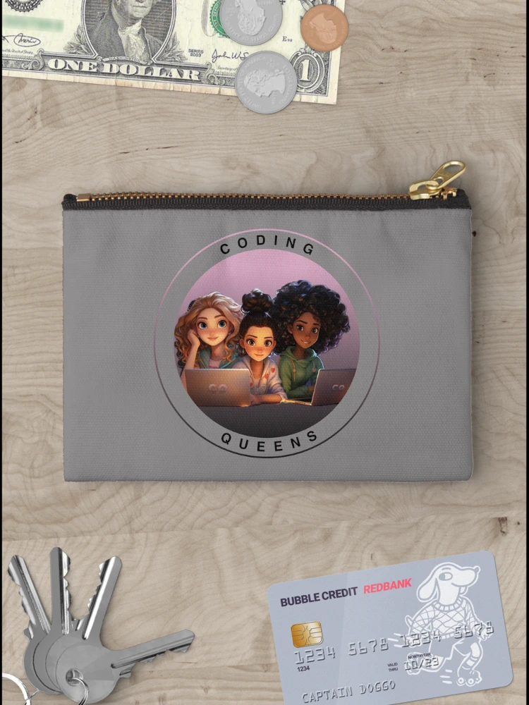Thumbnail 3 of 4, Zipper Pouch, Coding Queens  designed and sold by codingqueens.
