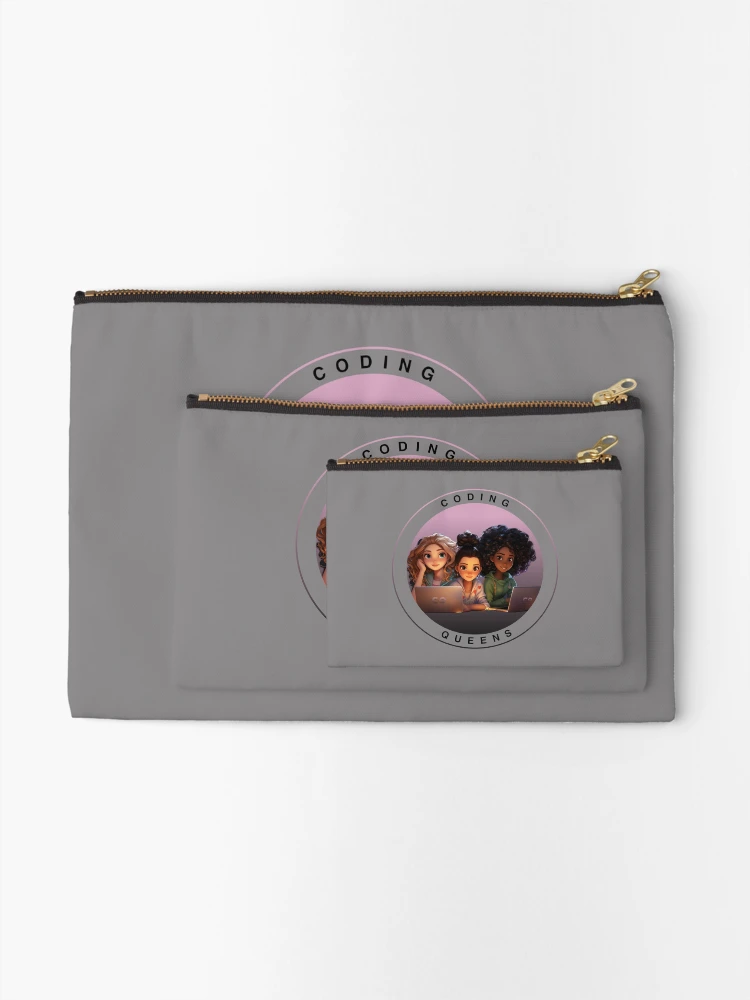 Thumbnail 2 of 4, Zipper Pouch, Coding Queens  designed and sold by codingqueens.