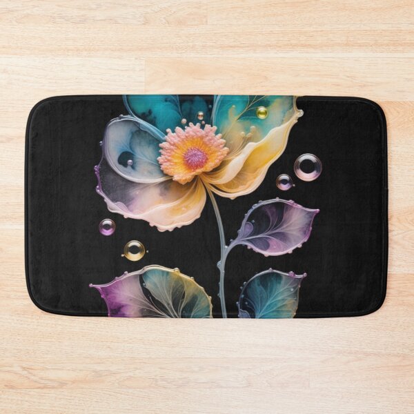 Item preview, Bubbles, in the shape of a flower with alcohol ink. designed and sold by aipaint.