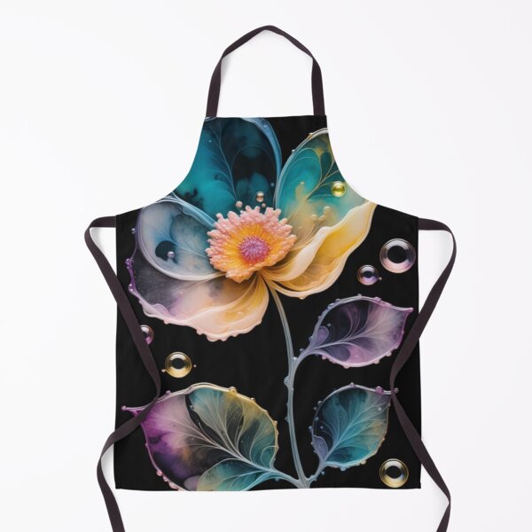 Item preview, Bubbles, in the shape of a flower with alcohol ink. designed and sold by aipaint.