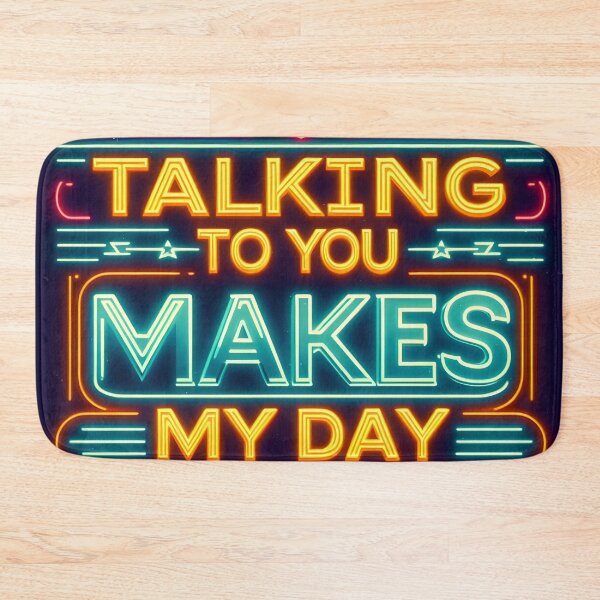 Item preview, Talking to you makes my day, typography, retro designed and sold by maxmaj.