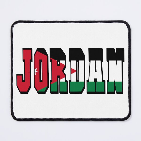 Item preview, Jordan Country Flag Typography designed and sold by TravelWish.