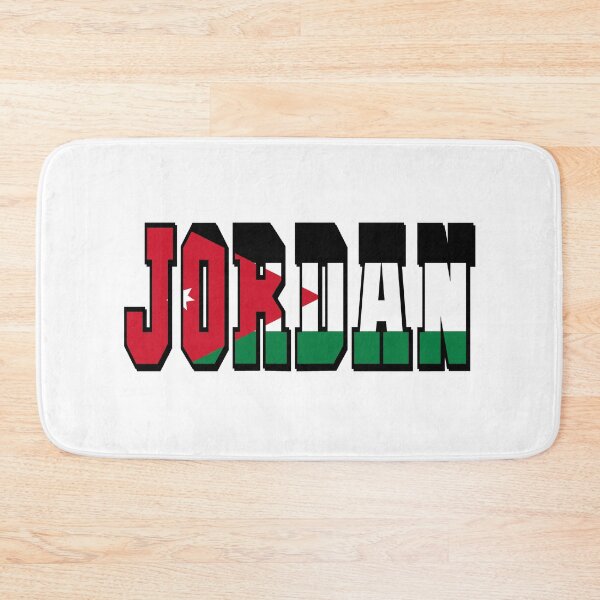 Item preview, Jordan Country Flag Typography designed and sold by TravelWish.