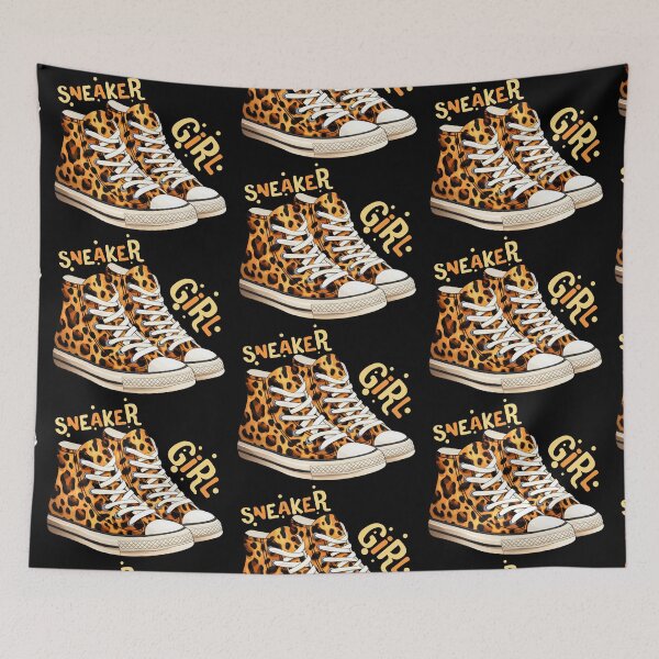 Artikelvorschau, Sneaker Girl – Sneaker mit Leoparden- und Gepardenmuster entworfen und verkauft von EmeraldeaArt.