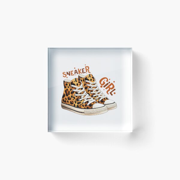 Item preview, Sneaker Girl - Cheetah leopard patterned sneaker designed and sold by EmeraldeaArt.