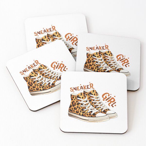 Item preview, Sneaker Girl - Cheetah leopard patterned sneaker designed and sold by EmeraldeaArt.